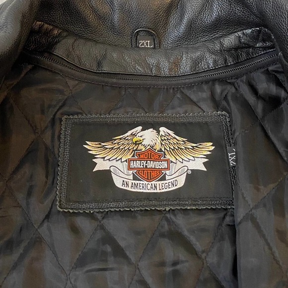 Harley-Davidson Old Forge Leather Motorcycle Jacket - 2XL - Picture 5 of 12